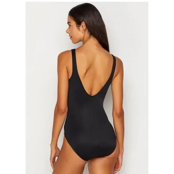 NWT Miraclesuit SHIRAZ Size 8 Spectra Trilogy One-Piece Swimsuit Slimming V Neck - Picture 4 of 7